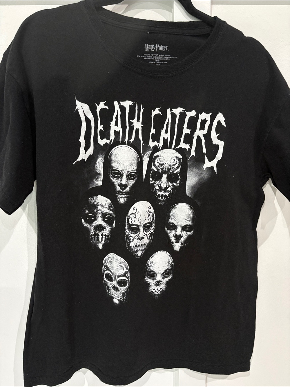 Warner Bros. Harry Potter Death Eaters Black and White Graphic Tee